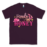 Plum howdy honey Classic Tee - MaliasSmallBusiness