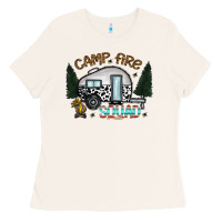 Bone camp fire squad Ladies Tee - CowhideDigitalArt