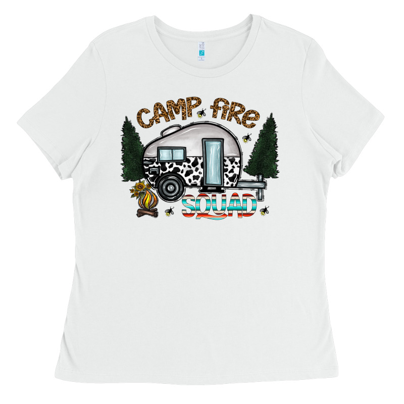 Camp Fire Squad Ladies Tee by CowhideDigitalArt | Teevron