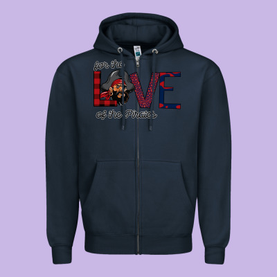 For The Love Of The Pirates Zipper Hoodie Designed By Bettercallsaul