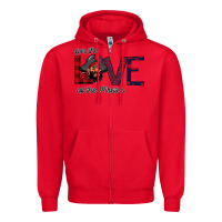 Red For The Love Of The Pirates Zipper Hoodie - Bettercallsaul