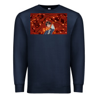 Navy wizard boy and owl Premium Sweatshirt - TumblerDesignByShophia