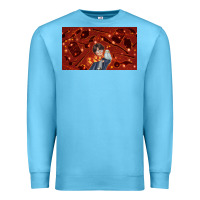 Ocean Blue wizard boy and owl Premium Sweatshirt - TumblerDesignByShophia