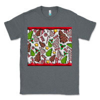 Charcoal Heather Christmas Cakes Classic Tee - CowhideDigitalArt