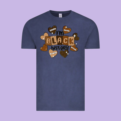 I Am Black History Vintage Tee Designed By Maliassmallbusiness