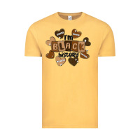 Vintage Mustard i am black history Vintage Tee - MaliasSmallBusiness