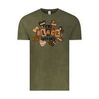Vintage Olive i am black history Vintage Tee - MaliasSmallBusiness