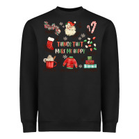 Black thing that make me happy Heavyweight Sweatshirt - MaliasSmallBusiness