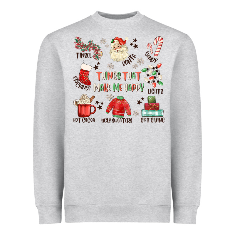Thing That Make Me Happy Heavyweight Sweatshirt by MaliasSmallBusiness | Teevron
