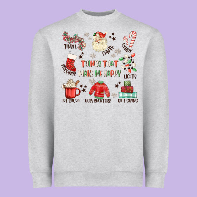 Thing That Make Me Happy Heavyweight Sweatshirt Designed By Maliassmallbusiness