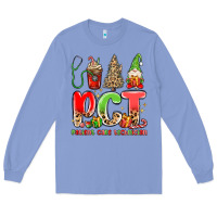 Colony Blue pct patient care technician christmas Long Sleeve Tee - MaliasSmallBusiness