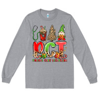 Heather Grey pct patient care technician christmas Long Sleeve Tee - MaliasSmallBusiness