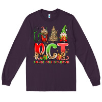 Plum pct patient care technician christmas Long Sleeve Tee - MaliasSmallBusiness