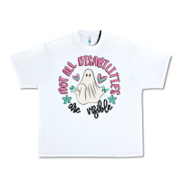 White not all disabilities are visible Urban Heavy Tee - MaliasSmallBusiness