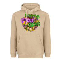 Mushroom Love Mardi Gras Y'all Heavyweight Hoodie - HowdyJamesFarm