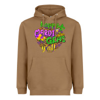 Toasted Coconut Love Mardi Gras Y'all Heavyweight Hoodie - HowdyJamesFarm