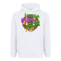 White Love Mardi Gras Y'all Heavyweight Hoodie - HowdyJamesFarm