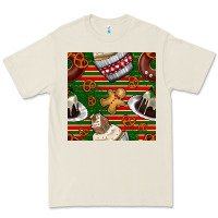 Bone christmas cake seamless pattern Premium Tee - BundleAndBundleShop