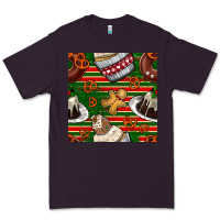 Plum christmas cake seamless pattern Premium Tee - BundleAndBundleShop