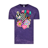 Cloud Purple retro mama Vintage Tee - JahusDesignShop