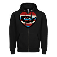 Black VOTE Zipper Hoodie - Bettercallsaul