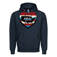 Navy VOTE Zipper Hoodie - Bettercallsaul