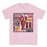 Bubblegum Pink crawfish junkie Classic Tee - MaliasSmallBusiness