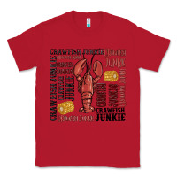 Red crawfish junkie Classic Tee - MaliasSmallBusiness