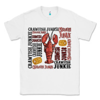 White crawfish junkie Classic Tee - MaliasSmallBusiness