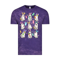 Cloud Purple bunny ghost Vintage Tee - MaliasSmallBusiness