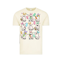 Vintage Arctic bunny ghost Vintage Tee - MaliasSmallBusiness