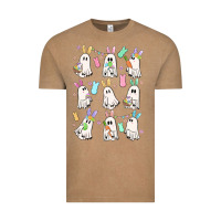 Vintage Coffee bunny ghost Vintage Tee - MaliasSmallBusiness