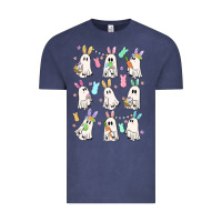 Vintage Denim bunny ghost Vintage Tee - MaliasSmallBusiness