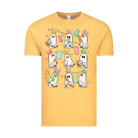 Vintage Mustard bunny ghost Vintage Tee - MaliasSmallBusiness