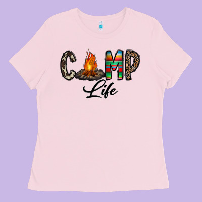 Camp Life Ladies Tee Designed By Cowhidedigitalart