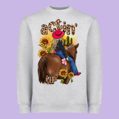 Actin Up Malias Heavyweight Sweatshirt Designed By Maliassmallbusiness