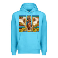 Ocean Blue our lady of guadalupe Premium Hoodie - TumblerDesignByShophia