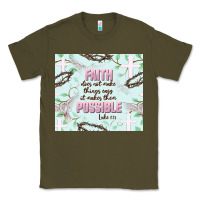 Army Green faith does not make things easy Classic Tee - JahusDesignShop