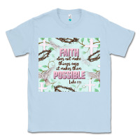 Dusty Blue faith does not make things easy Classic Tee - JahusDesignShop