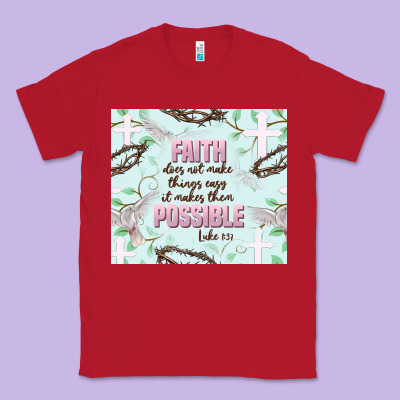Faith Does Not Make Things Easy Classic Tee Designed By Jahusdesignshop