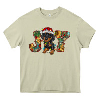 Mossy dachshund puppy christmas joy Heavy Core Tee - BarkalooDesign