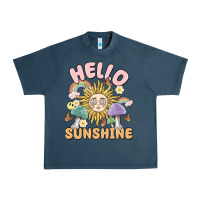 Midnight Navy hello sunshine Urban Heavy Tee - MaliasSmallBusiness