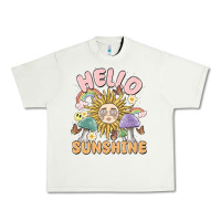 Pistachio hello sunshine Urban Heavy Tee - MaliasSmallBusiness