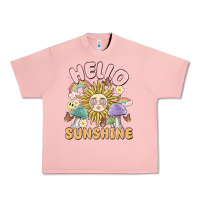Salmon hello sunshine Urban Heavy Tee - MaliasSmallBusiness