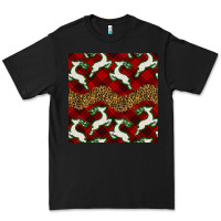 Black christmas deer and plaid seamless pattern Premium Tee - BundleAndBundleShop