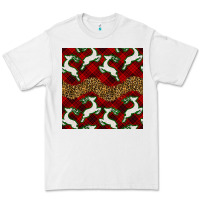 White christmas deer and plaid seamless pattern Premium Tee - BundleAndBundleShop