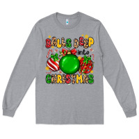 Heather Grey balls deep into christmas Long Sleeve Tee - MaliasSmallBusiness