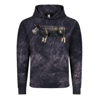 Cloud Black berkshire pig Vintage Hoodie - LillyAllenDesigns