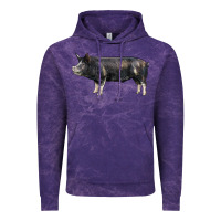 Cloud Purple berkshire pig Vintage Hoodie - LillyAllenDesigns