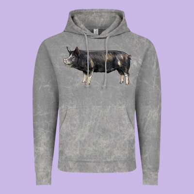 Berkshire Pig Vintage Hoodie Designed By Lillyallendesigns